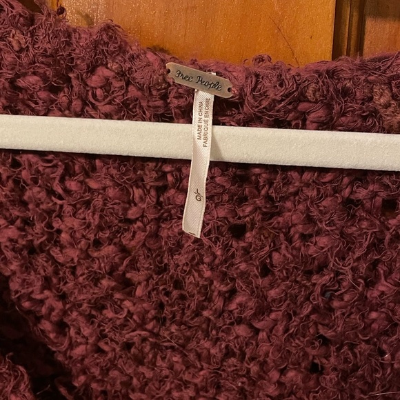 Free People Raspberry Chunky-Knit Sweater - Picture 2 of 3